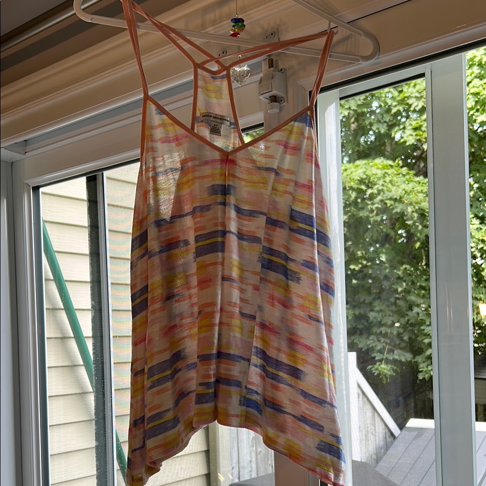 American Eagle Outfitters Multicolor Striped Tank Top